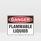 Custom Metal Sign,Danger Flammable Liquids Sign